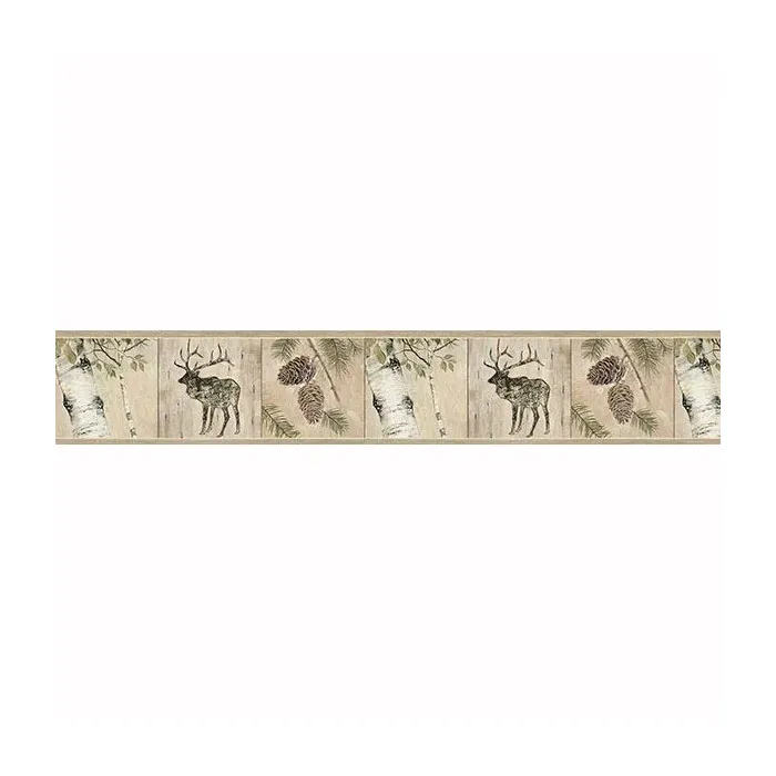 Tarpon Birch Birch River Wallpaper Border Chesapeake TLL01501B