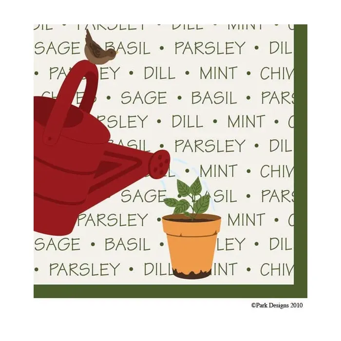 Herb Garden Ppr Bev Napkin