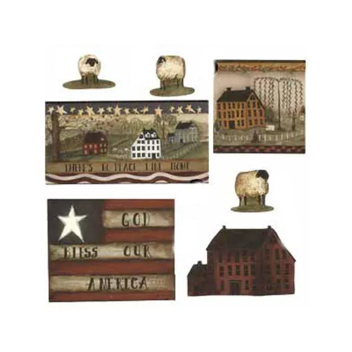 Americana Wallpaper Cutouts