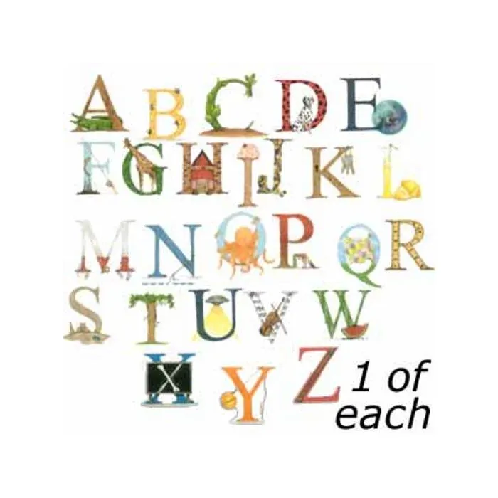 Alphabet Wallpaper Cutouts