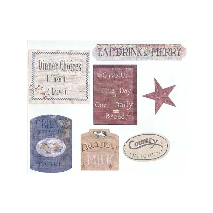 Kitchen Sign Wallpaper Cutouts