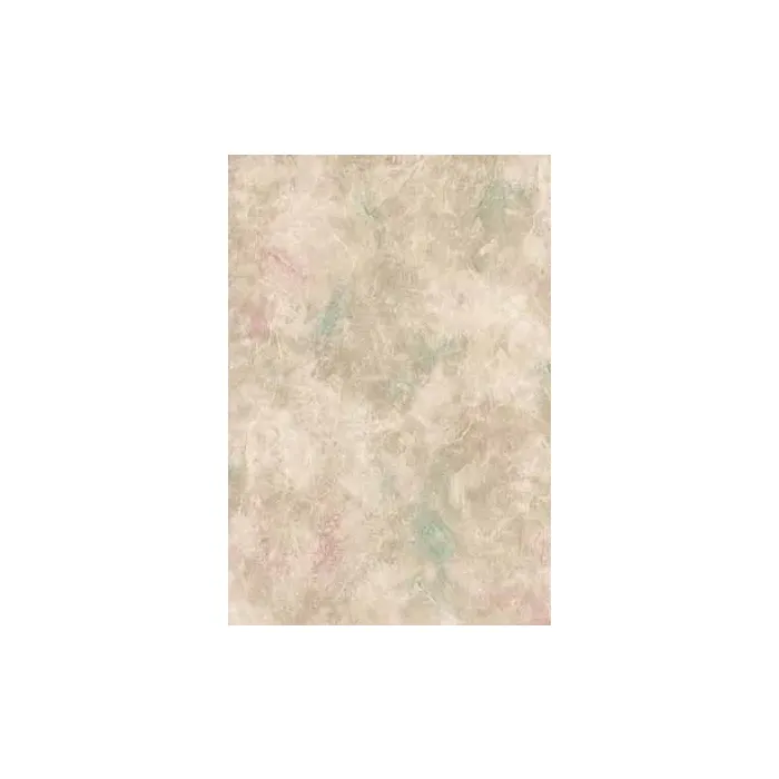 Beige Aqua and Rose Faux Wallpaper