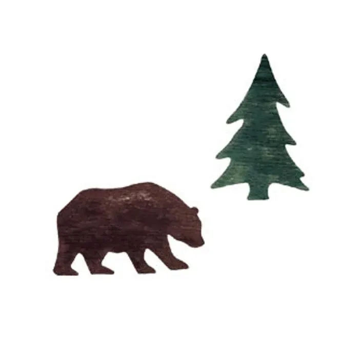 Bear and Trees Wallies