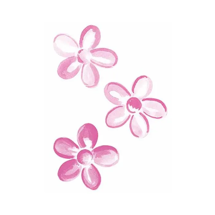 Pretty Pink Flower Wallies