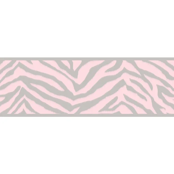 Mia Pink Faux Zebra Stripes Wallpaper Border Chesapeake BBC46422B