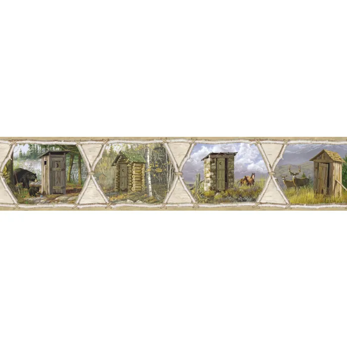 Augustus Brown Privy Collection Portrait Wallpaper Border Chesapeake BBC48551B