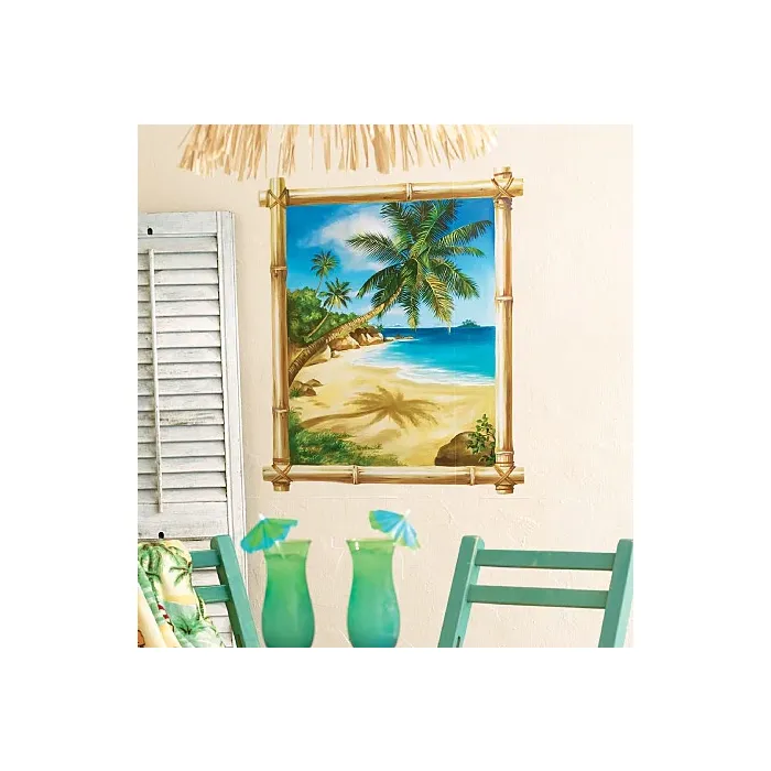 A Tropical Beach Scene Wallie Mural