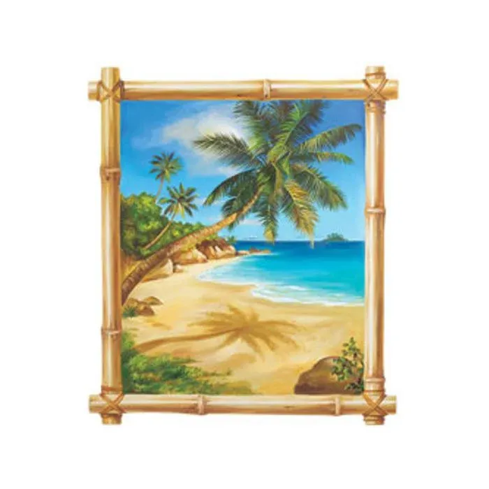 A Tropical Beach Scene Wallie Mural