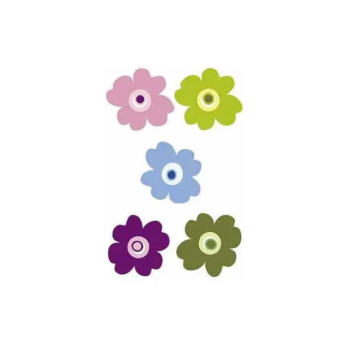 Pop Flowers Wallie Mural