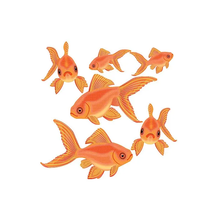 Goldfish Self-Adhesive Wallies