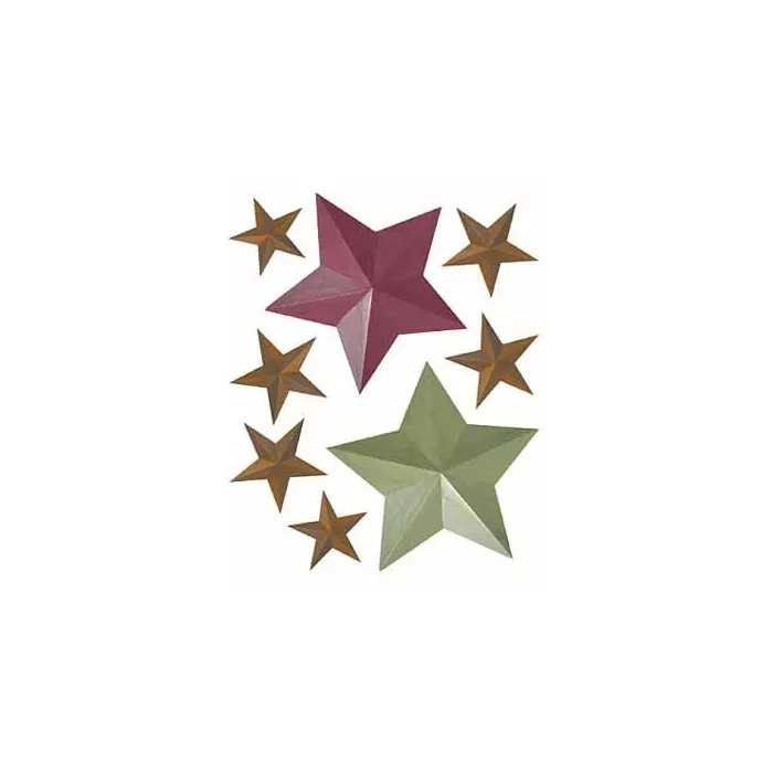 Various Barn Star Vinyl Decal Wallies