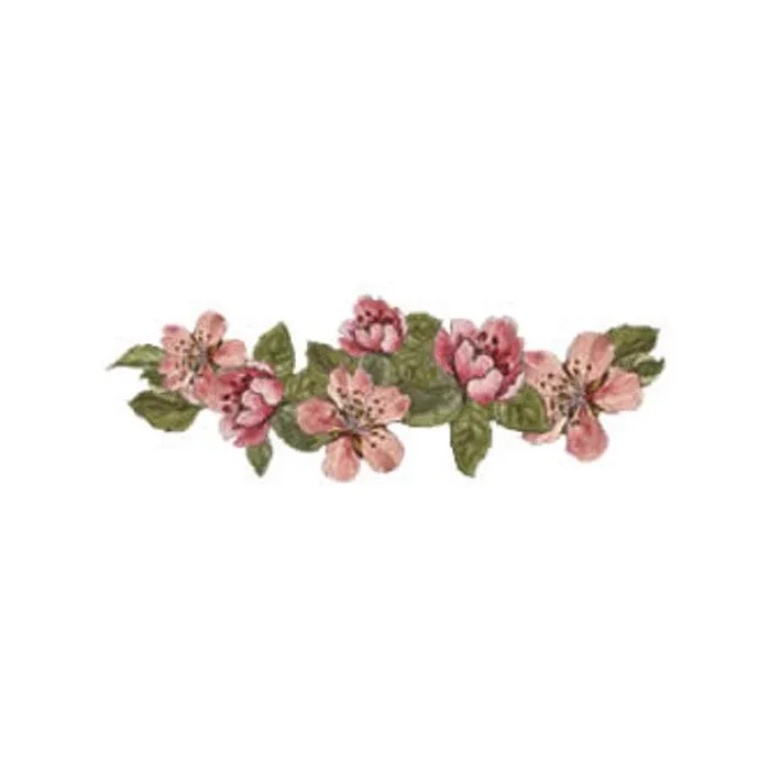 Flower Garland Wallies Border Cutouts