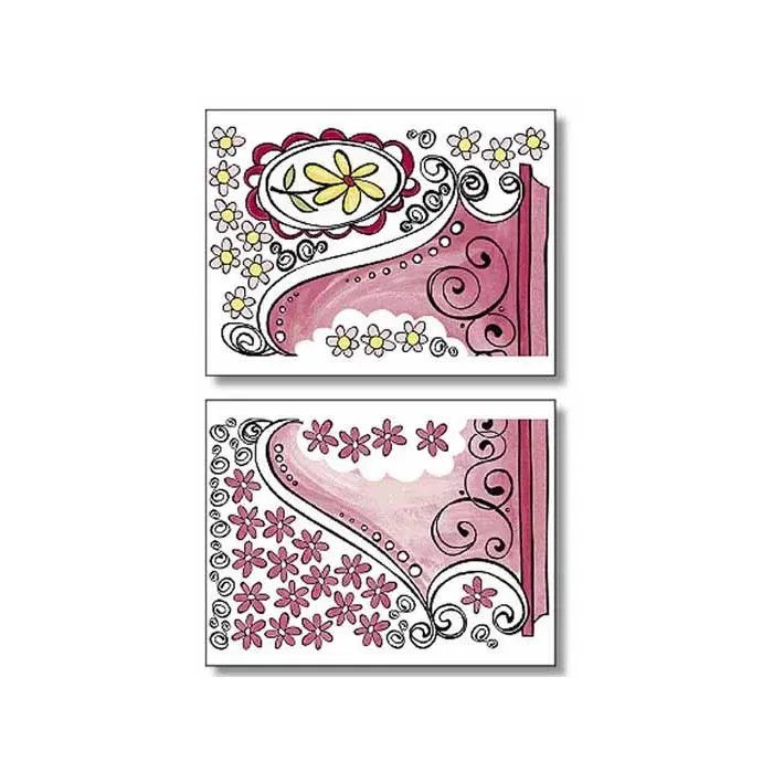 Girly Headboard Wallies Mural