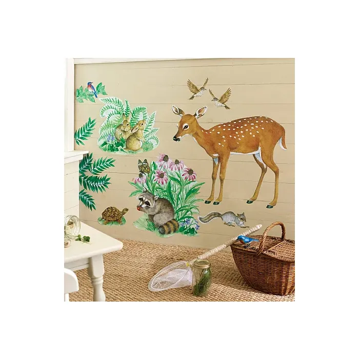 Woodland Animals Wallies Mural
