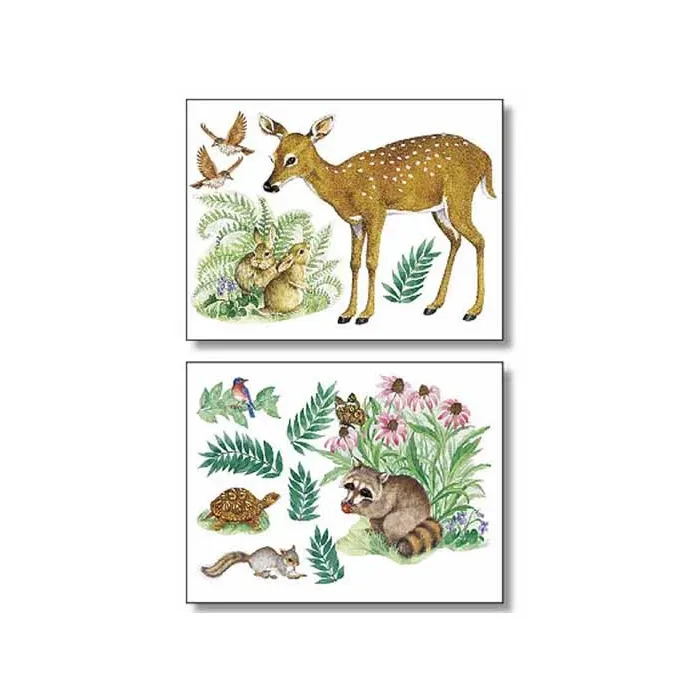 Woodland Animals Wallies Mural