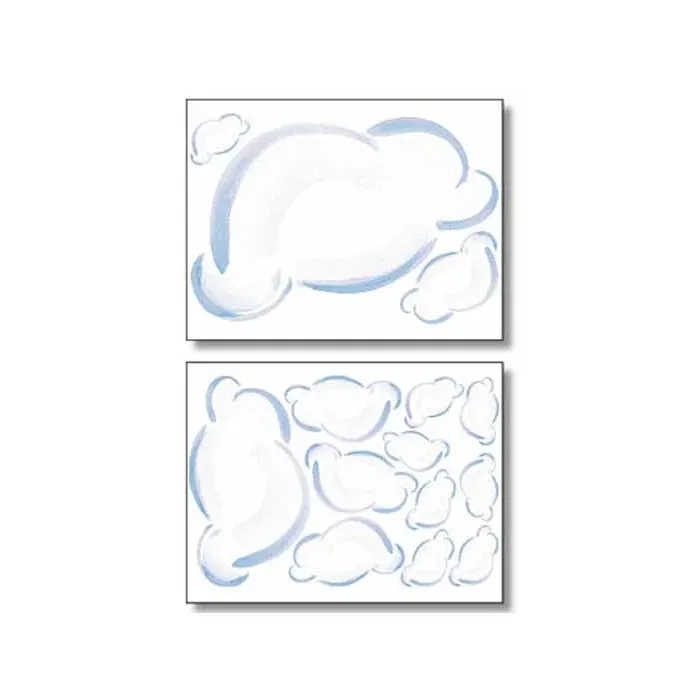 Puffy Clouds Wallies Mural