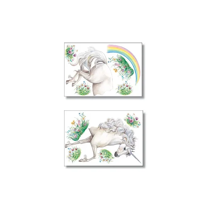 Rainbow Unicorn Wallies Mural