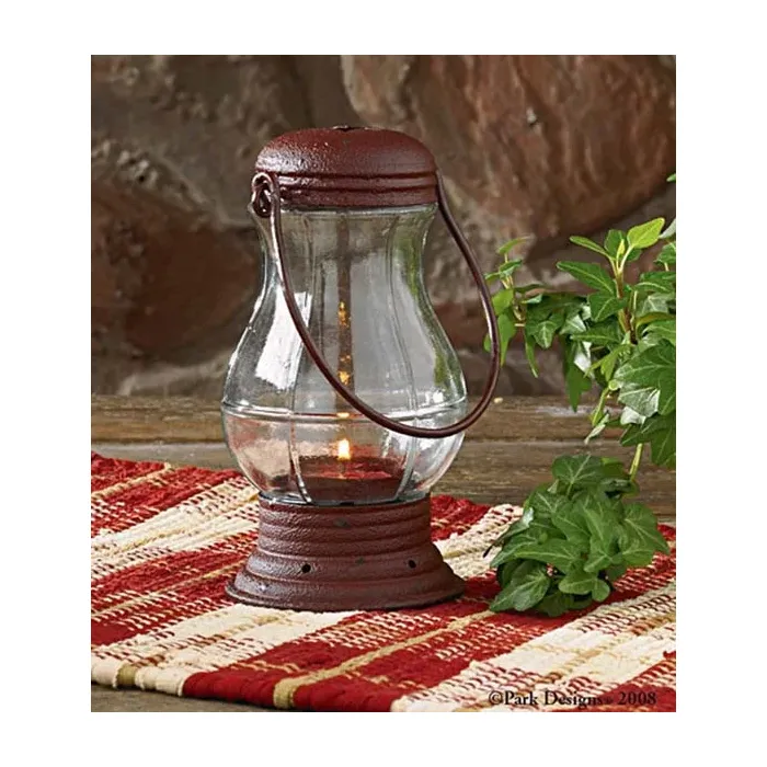 Lantern Tea Light Hldr Wine