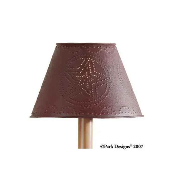 Metal Star Shade 10 inch Red