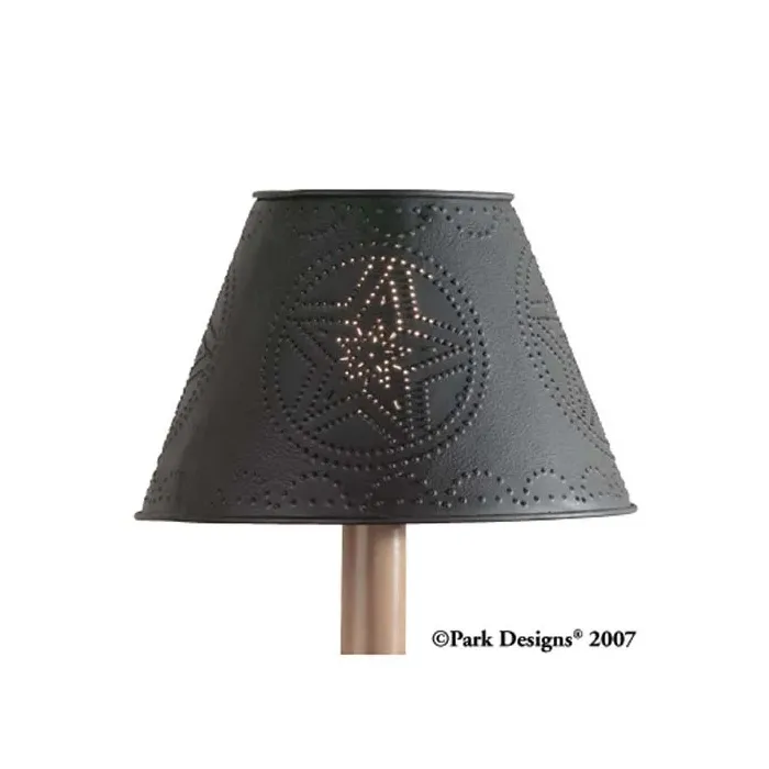 Metal Star Shade 10 inch Black