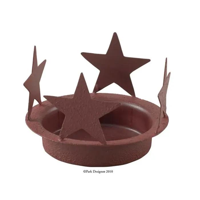 Star Candle Pan 4 inch Red