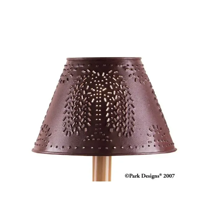 Metal Willow Shade 6 inch Red
