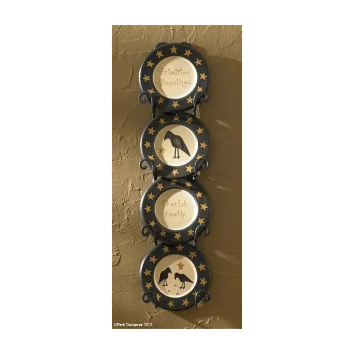 Olde Crow Dec Mini Plates S 4