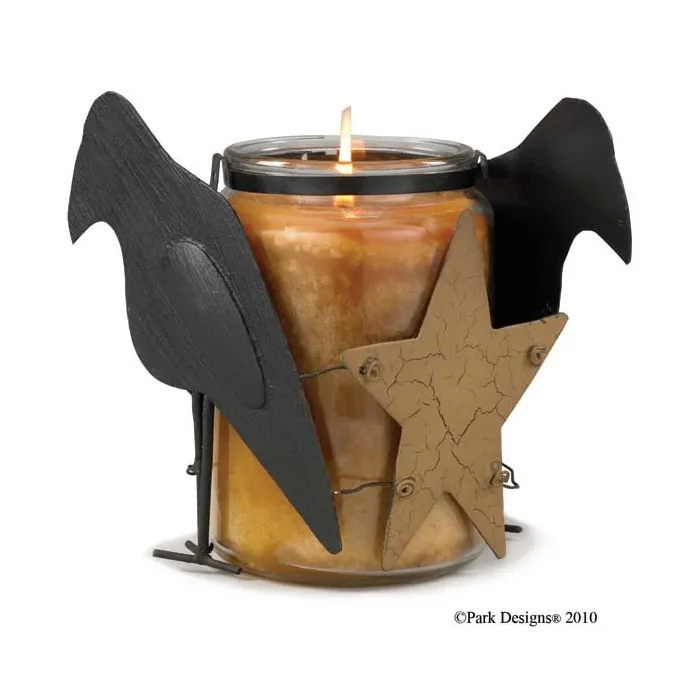 Olde Crow Metal Jar Cndle Wrap