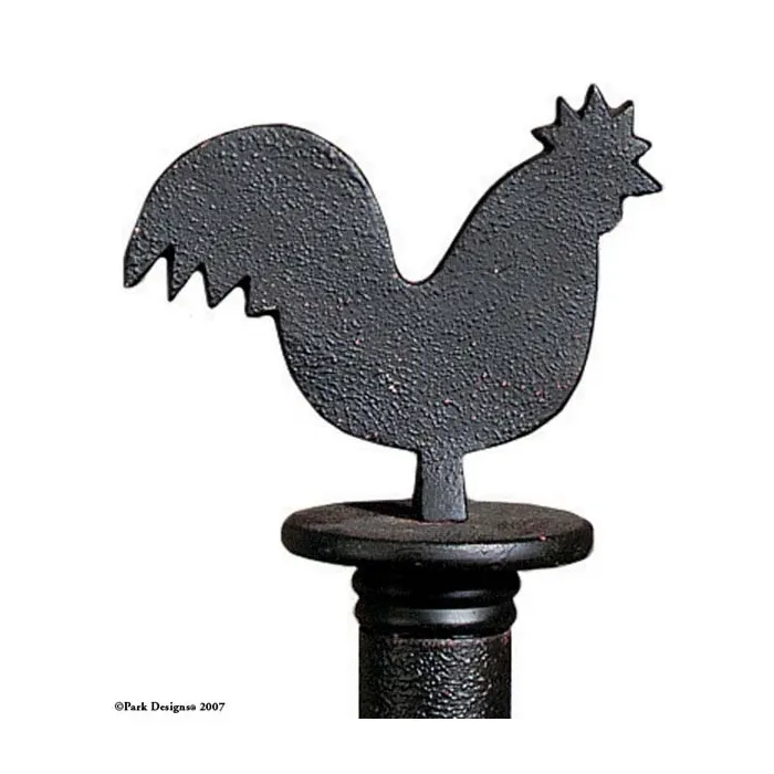Rooster Paper Towel Hld Blk