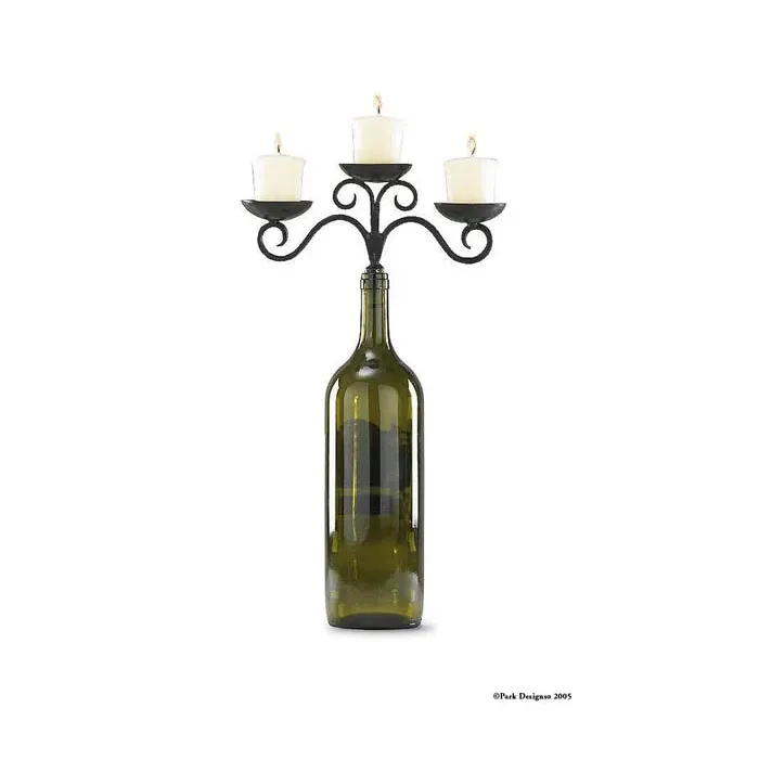 3 Votive Wine Bottle Topper