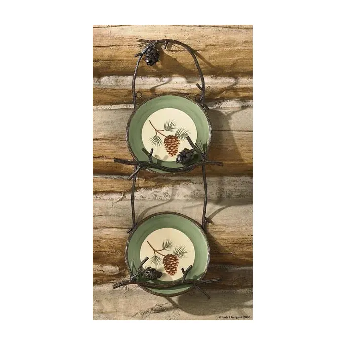 Pine Lodge Double Plate Rack