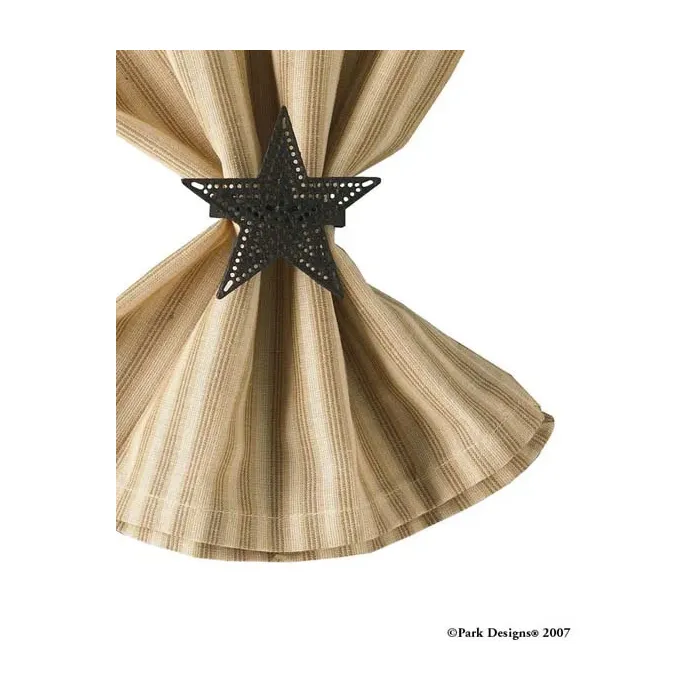 12 Black Star Napkin Ring