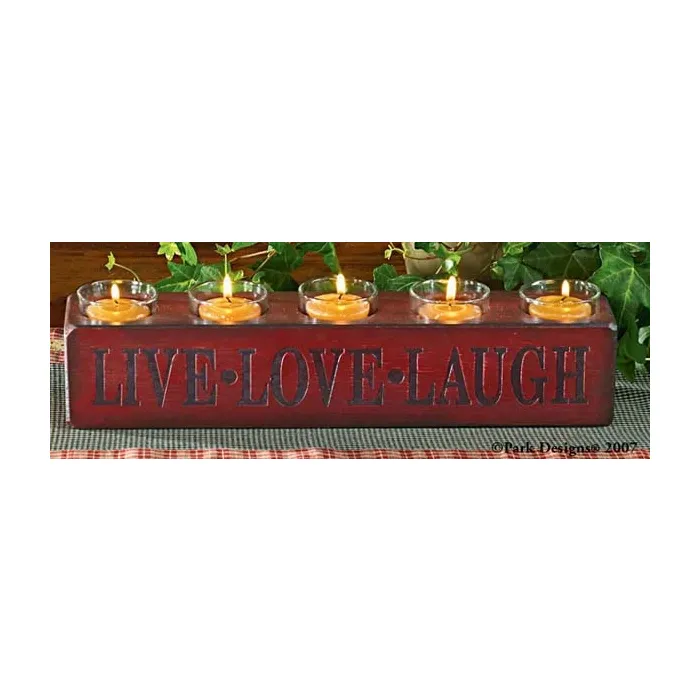 Live Laugh Love 5 Cndl Hldr