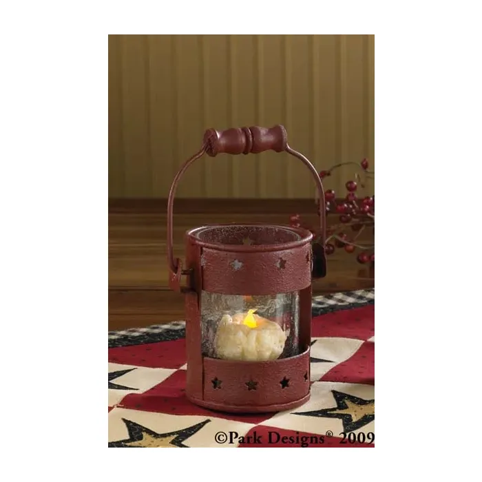 Star Lantern 4 inch Red