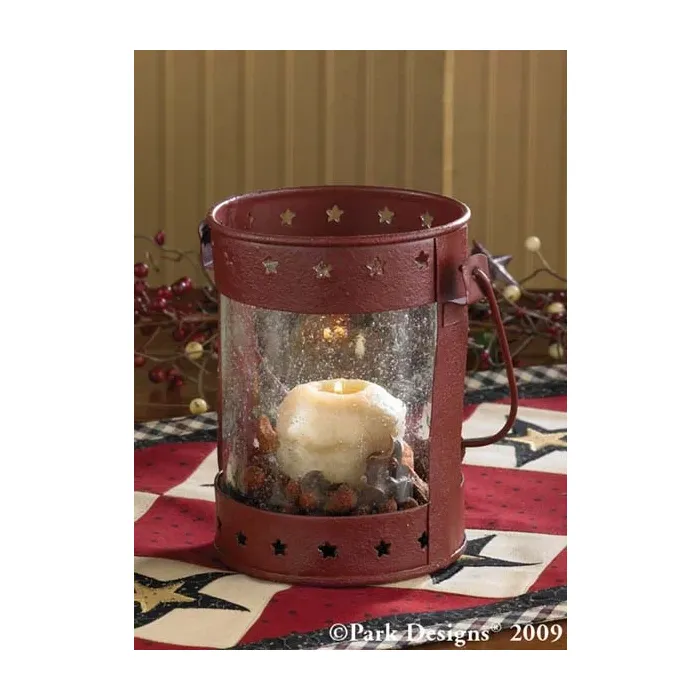 Star Lantern 6 inch Red