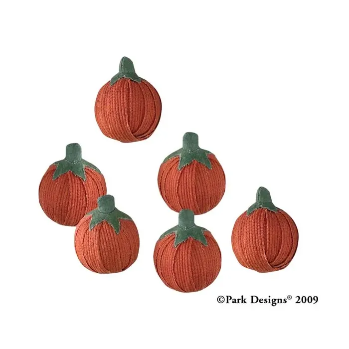 1.5 inch Pumpkin Rag Balls S 6