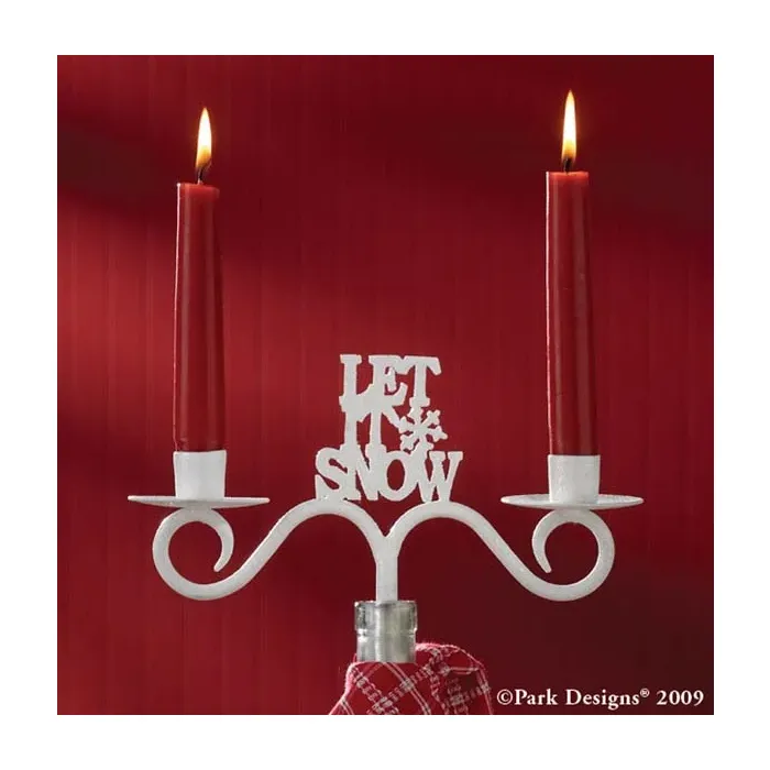 Let It Snow Wine Bottle Topper