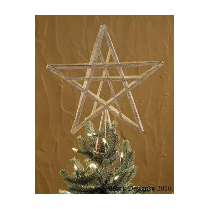 Star Tree Topper 13.5 inch Gold