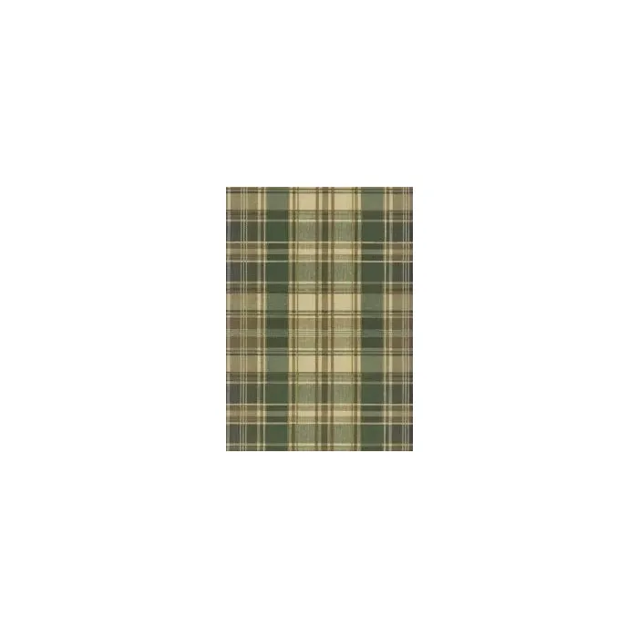 Tan and Green Plaid Wallpaper