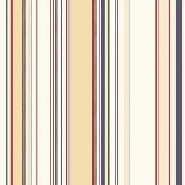 Charles Cream Lookout Stripe Wallpaper Sidewall Chesapeake BBC58516