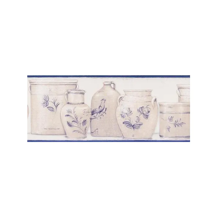 Ceramic Dishes Wallpaper Border