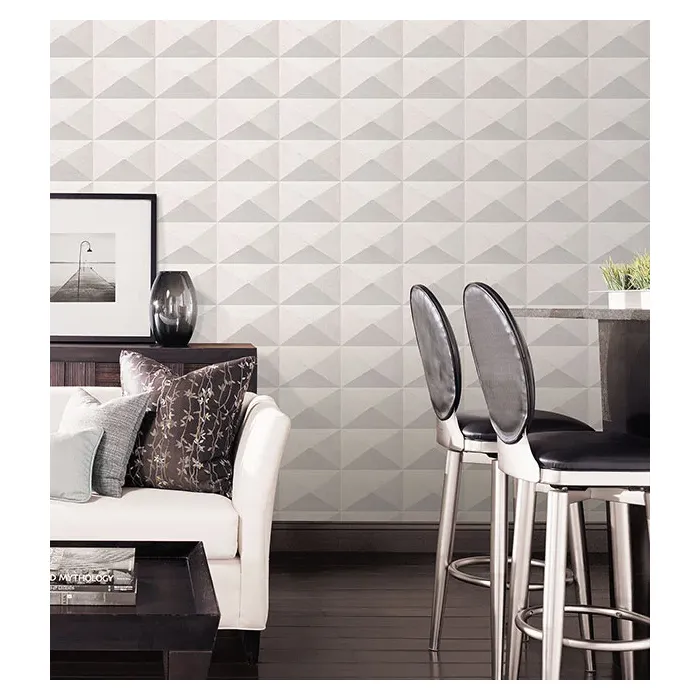 Plastered Diamond Wallpaper Grey Norwall Wallcovering 35319