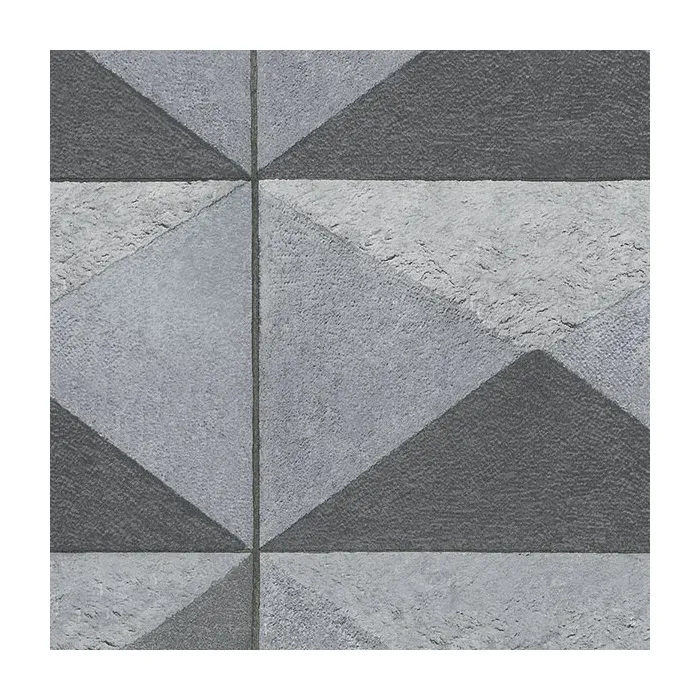 Plastered Diamond Wallpaper Grey, Black Norwall Wallcovering 35322