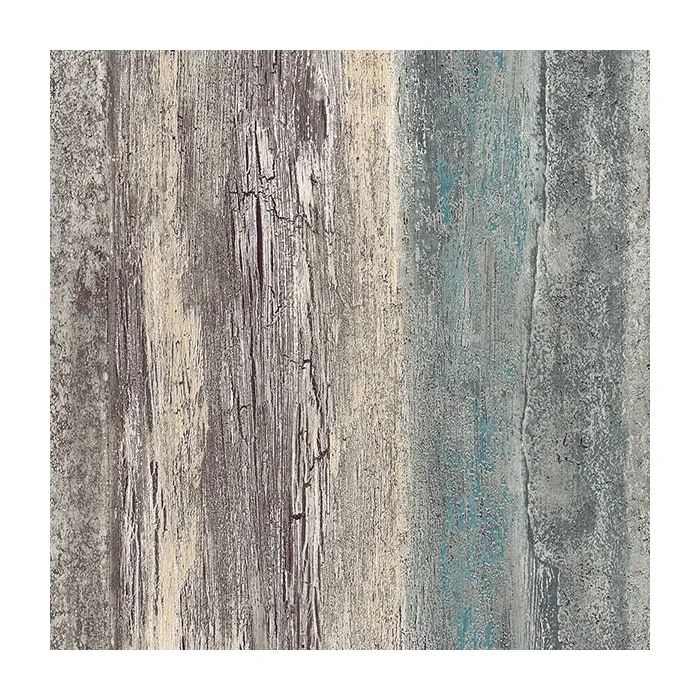 Reclaimed Boards Wallpaper Teal, Beige, Grey Norwall Wallcovering 35328