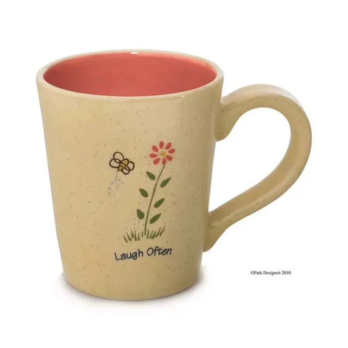 Birds and Bees Live, Laugh, Love and Be Happy Mugs Set of 4