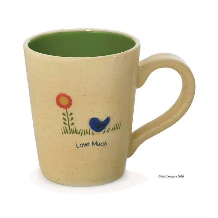 Birds and Bees Live, Laugh, Love and Be Happy Mugs Set of 4