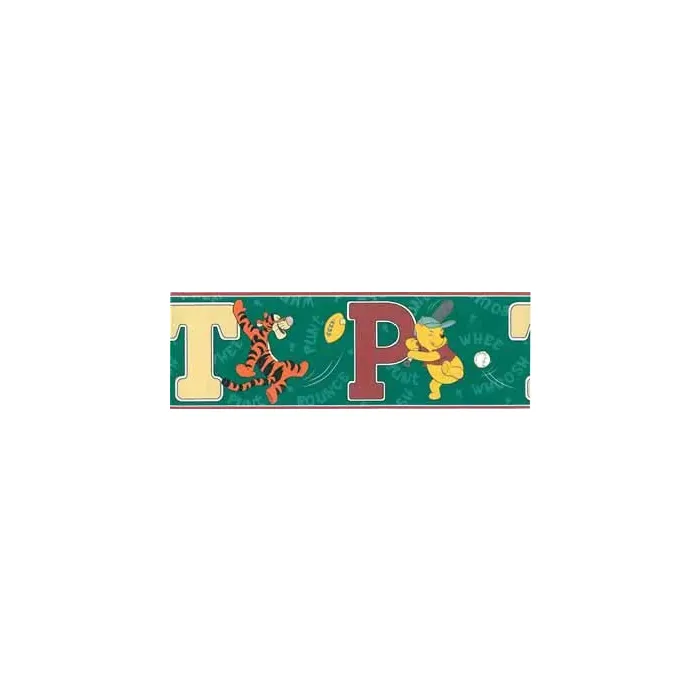 Winnie The Pooh and Tigger Sports Wallpaper Border - Disney