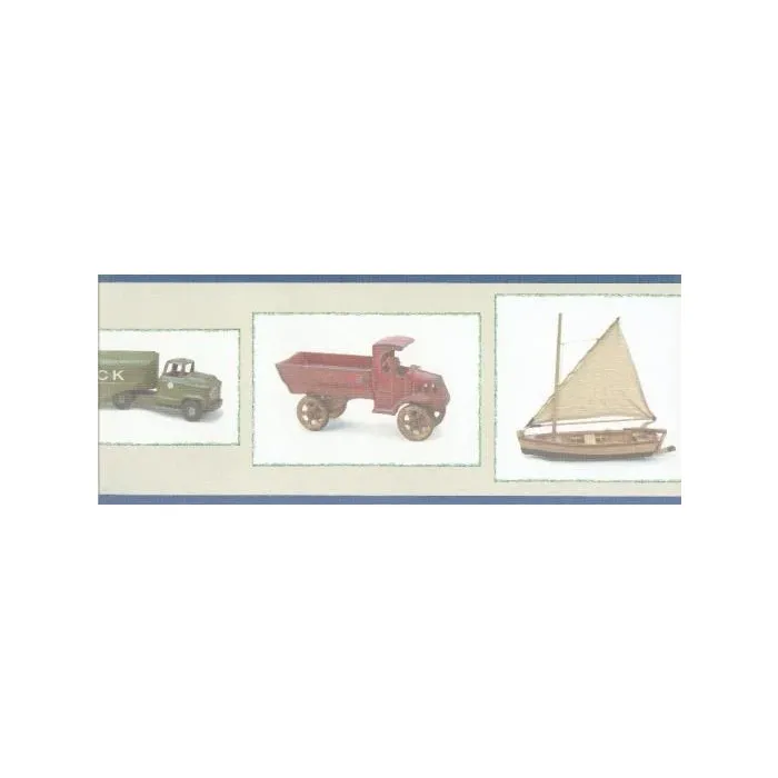 Antique Toys Wallpaper Border