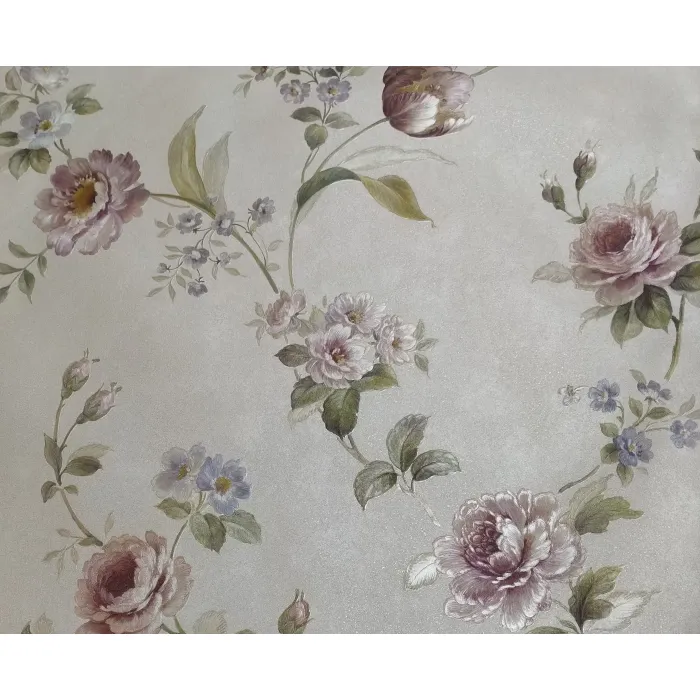 Multiple Flower Shiny Floral Wallpaper - Fine Decor Wallcovering