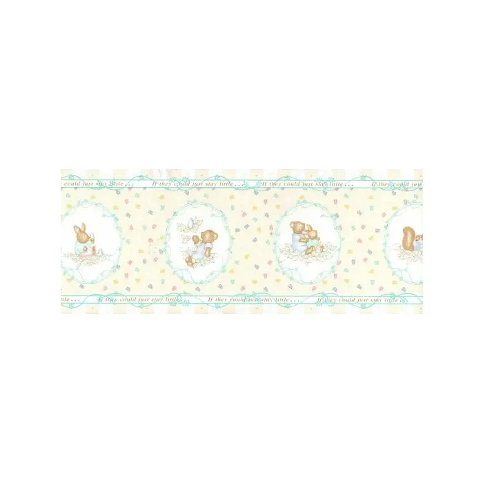 Baby Animal Nursery Wallpaper Border - 10 Yards